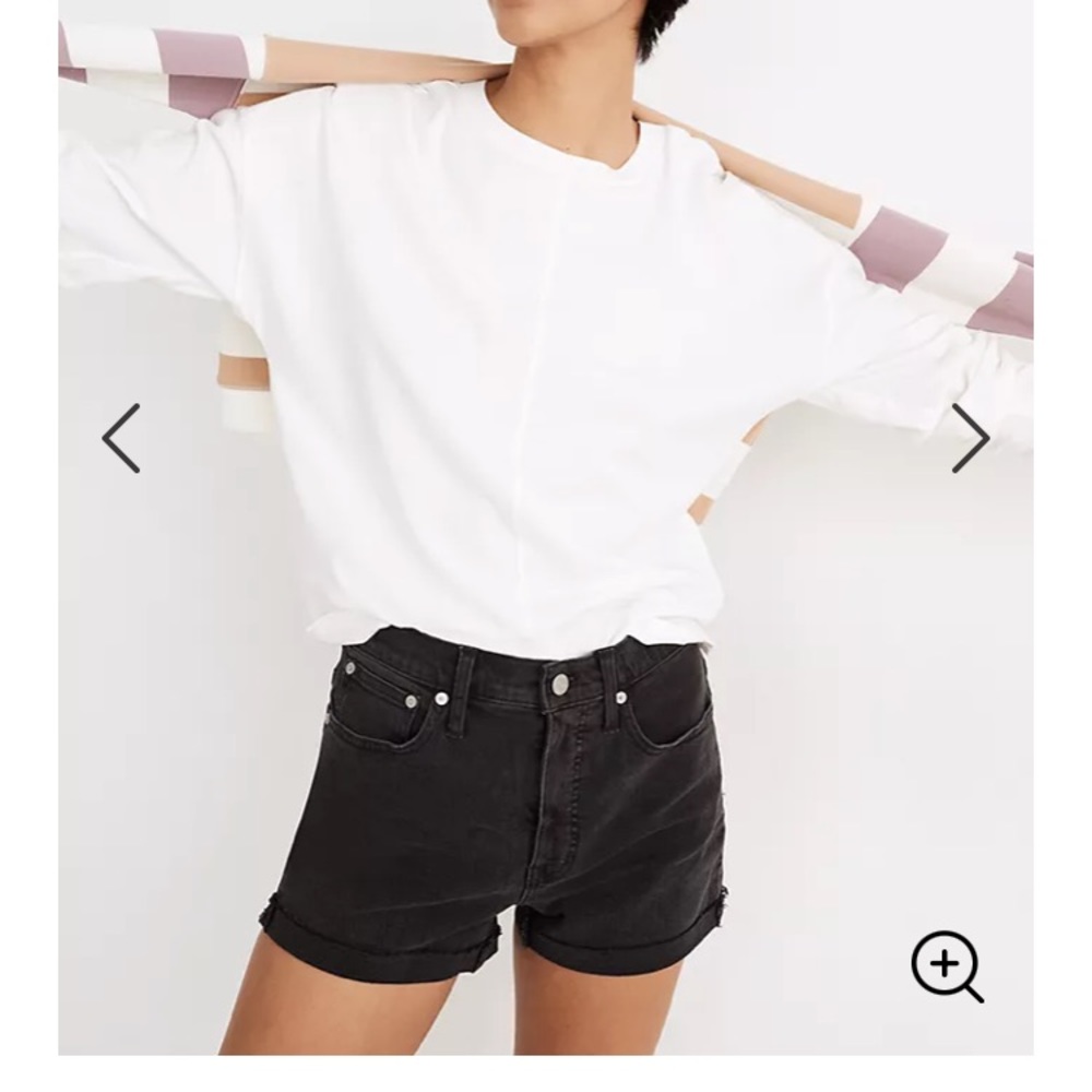 Madewell high rise denim shorts